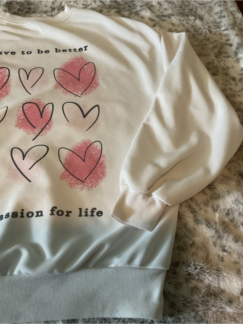 Women’s SHEIN White Crewneck Sweatshirt - Minimal Pullover - Picture 7 of 7